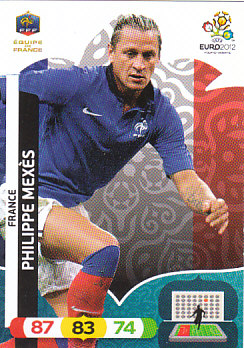 Philippe Mexes France Panini UEFA EURO 2012 #82